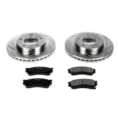 2001-2003 Mazda Protege Front Z23 Evolution Sport Brake Rotor and Carbon-Fiber Ceramic Pad Upgrade - Heavy-Duty Brake Performance