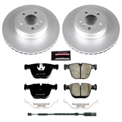 2011-2018 BMW X5 & X6 Rear Z23 Evolution Sport Coated Brake Rotor and Carbon-Fiber Ceramic Brake Pads - Premium Replacement