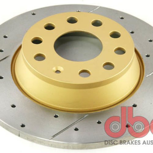 DBA X Street Series Rear Drilled and Slotted Brake Rotor for Volkswagen Jetta Passat 2005-2010 - Premium Replacement