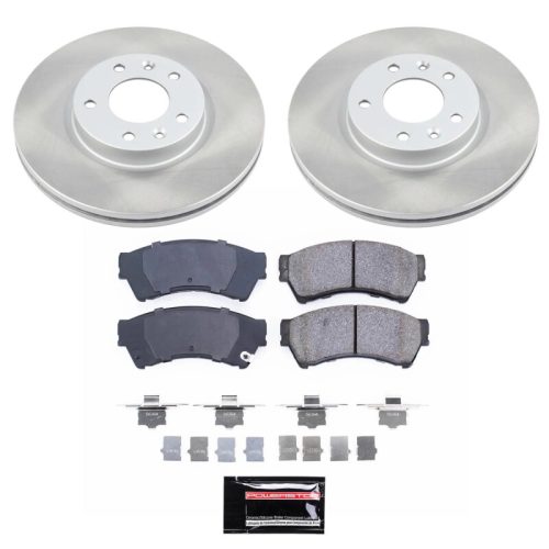 2006-2007 Mazda 6, Mercury Milan, Ford Fusion Front Semi-Coated Rotor Brake Assembly - Premium Replacement
