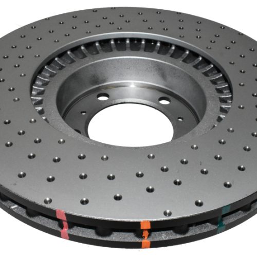 DBA 4000 Series Cross Drilled Rotor for Porsche Panamera 2010 - 2013 Front Heavy-Duty Brake Rotor Replacement - Image 2