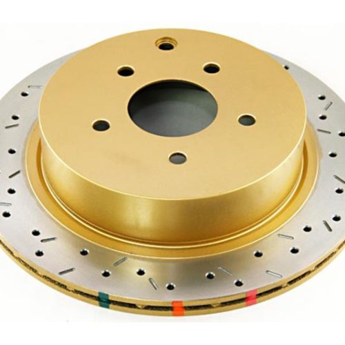 DBA 4000 Series XS Rotor for Nissan Murano and Infiniti FX Rear Cross Drilled and Slotted - Premium Replacement - Image 6