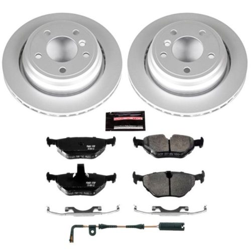 2000-2003 BMW 525i, 528i, 540i Rear Brake Rotor and Carbon-Fiber Ceramic Pad Assembly - Premium Replacement