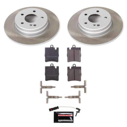 2000-2003 Mercedes-Benz CLK430 Rear Semi-Coated Rotor Brake Assembly - Premium Replacement