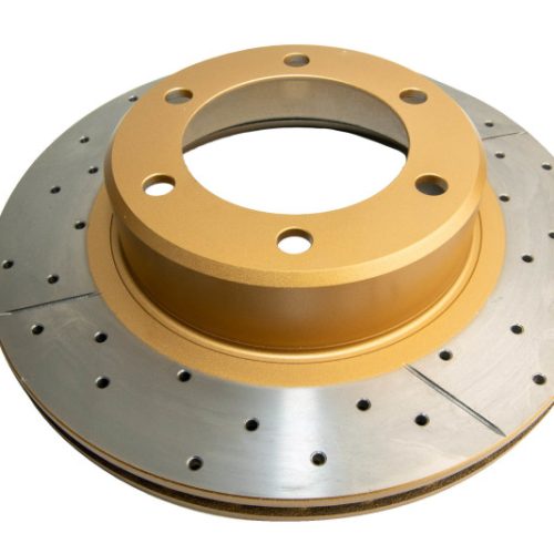 DBA Street Series Front Drilled and Slotted Brake Rotor for Toyota Land Cruiser and 4Runner '96-'02 - Premium Replacement