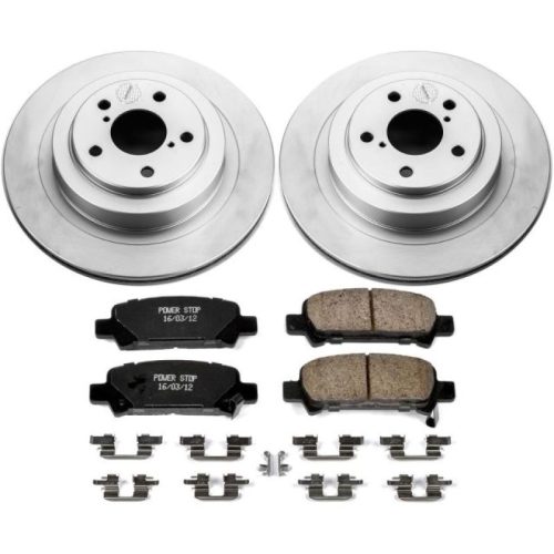 2005-2009 Subaru Legacy Rear Brake Rotor and Ceramic Pad Assembly - Premium Replacement