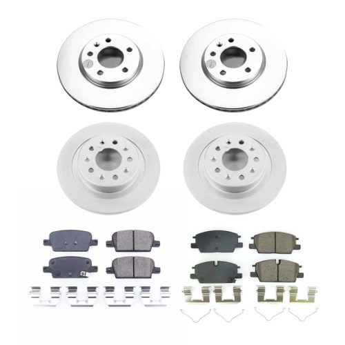 2021-2022 Chevrolet Malibu Heavy-Duty Front & Rear Brake Rotor and Ceramic Pad Assembly - Premium Replacement