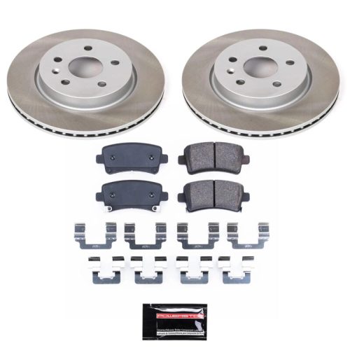 2010-2014 Buick LaCrosse, 2010-2014 Chevrolet Malibu Rear Semi-Coated Rotor Brake Assembly - Premium Replacement