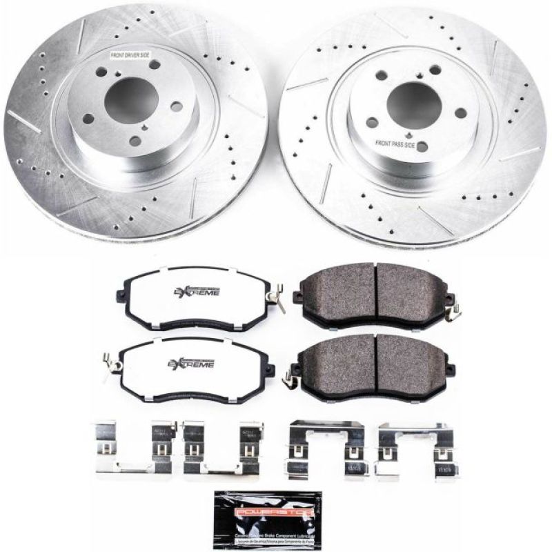 2013-2016 Scion FR-S & 2013-2015 Subaru BRZ Front Z26 Street Warrior Brake Upgrade Kit - Premium Replacement