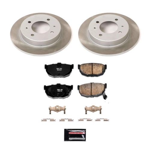 2000-2006 Hyundai Tiburon & Elantra Rear Semi-Coated Rotor Brake Assembly - Heavy-Duty Replacement for Fleet and Commercial Vehicles
