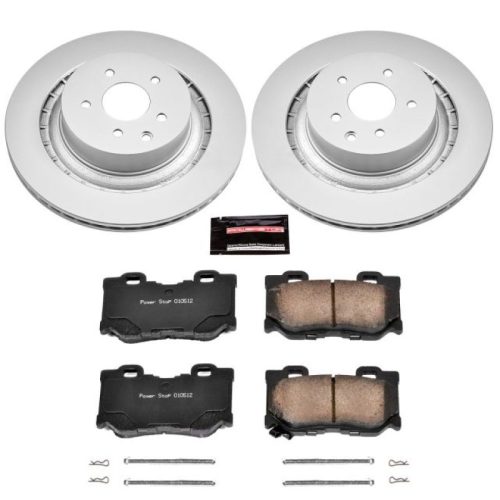 2009-2013 Nissan 350Z & 370Z Rear Brake Rotor and Ceramic Pad Assembly - Premium Replacement