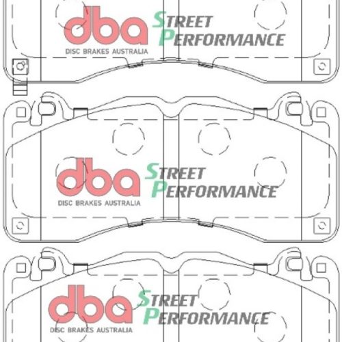 DBA Street Performance Brake Pads for Ford Mustang 2015-17 Front - Premium Replacement