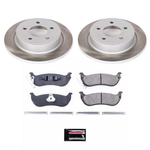2004-2008 Chrysler Pacifica Rear Heavy-Duty Semi-Coated Rotor Brake Assembly - Premium Replacement