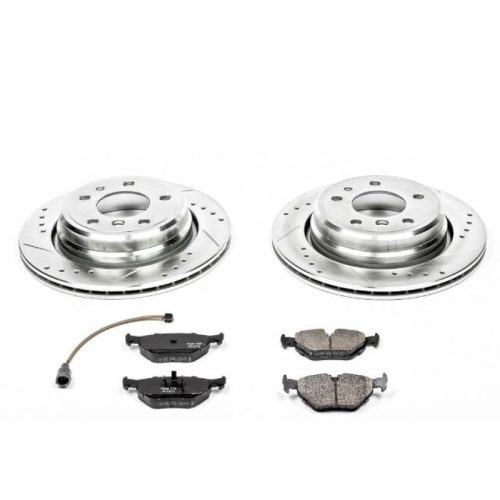1991-1995 BMW 540i & M5 Heavy-Duty Rear Brake Rotor and Carbon-Fiber Ceramic Brake Pad Assembly - Premium Replacement