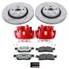 2011-2012 Jeep Grand Cherokee & Dodge Durango Z26 Street Warrior Brake Upgrade Kit with Powder Coated Calipers - Premium Replacement
