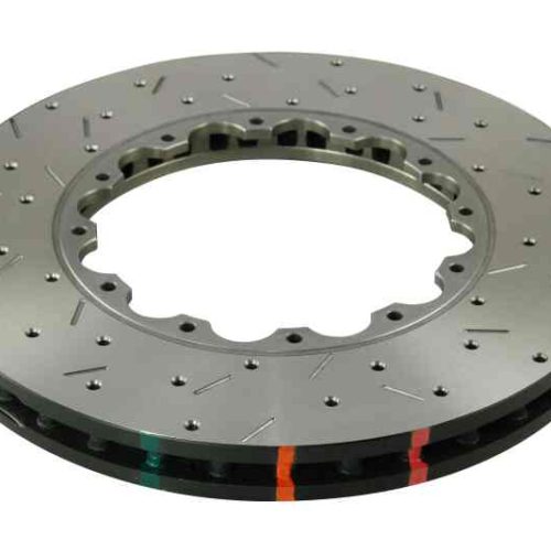 DBA 5000 Series Replacement Rotor Rings for Subaru Impreza 2004-2014 Front Cross Drilled and Slotted Brake Rotor Discs - Premium Replacement - Image 5