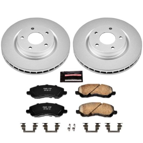 2008-2011 Dodge Avenger Front Brake Rotor and Ceramic Pad Assembly - Heavy-Duty Fleet Replacement by PowerStop Part CRK3032