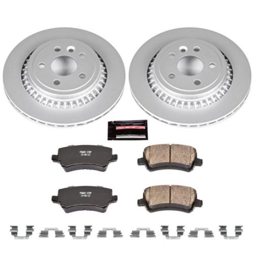 2010-2012 Volvo XC60 Rear Z23 Evolution Sport Coated Brake Rotor Kit for European Vehicles - Premium Replacement