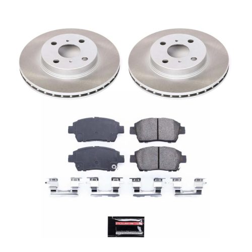 2001-2003 Toyota Prius Front Semi-Coated Rotor Brake Kit - Premium Replacement