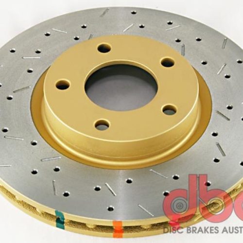 DBA 4000 Series Front Drilled and Slotted Rotor for Mazda 3 and Mazda 5 2004-09 - Premium Replacement