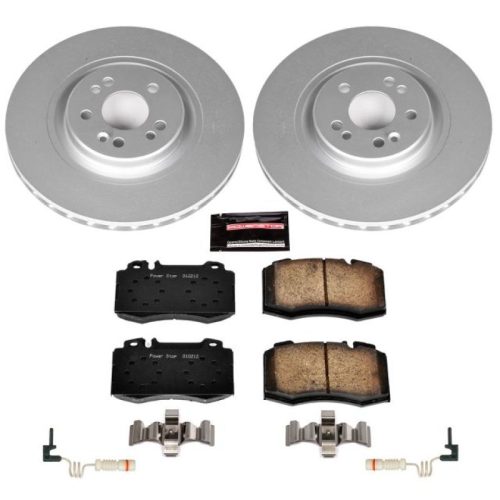 2000-2005 Mercedes-Benz ML430 and ML55 AMG Front Z23 Evolution Sport Coated Brake Rotor and Pad Assembly - Premium Replacement