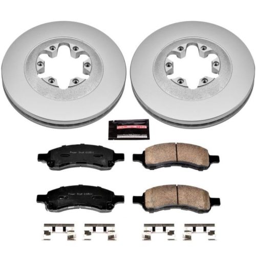 2009-2012 Chevrolet Colorado & GMC Canyon Front Brake Rotor and Pad Assembly - Heavy-Duty Fleet Replacement with Geomet Coated Rotors and Low-Dust Ceramic Pads