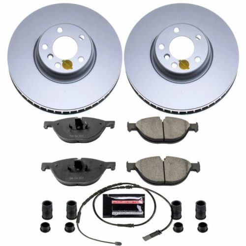 2011-2015 BMW 550i / 650i Heavy-Duty Brake Rotor and Carbon-Fiber Ceramic Brake Pad Assembly - Premium Replacement