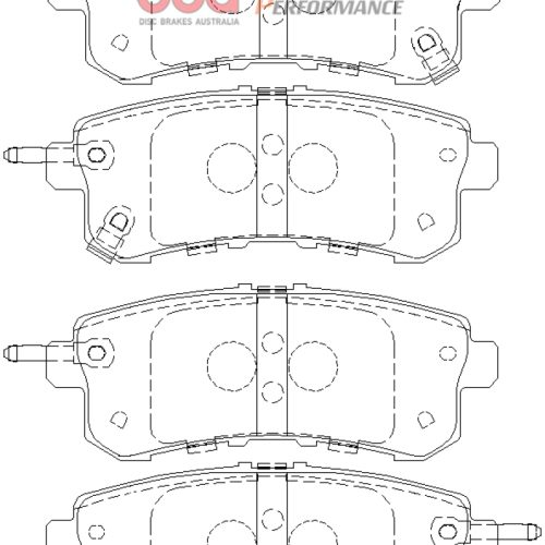 DBA XP Performance Heavy-Duty Rear Brake Pads for Infiniti QX56 and Nissan Armada 2011-18 - Premium Replacement