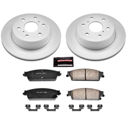 2010-2012 Chevrolet Avalanche Rear PowerStop Z17 Evolution Geomet Coated Brake Rotor and Pad Assembly - Heavy-Duty Fleet Replacement