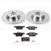 2020 Ford Fusion Rear Z23 Evolution Sport Brake Kit with Drilled & Slotted Rotors - Premium Heavy-Duty Replacement