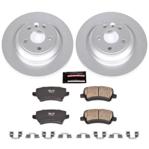 2010-2013 Volvo S80 & S60 Heavy-Duty Z23 Evolution Sport Coated Brake Rotor and Carbon-Fiber Ceramic Brake Pads - Premium Replacement