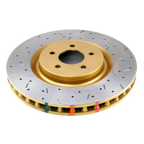 DBA 4000 Series XS Rotor for Ford Mustang 2007-13 Front Drilled and Slotted Replacement - Image 4