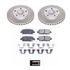 2006-2009 Nissan 350Z & Infiniti G35 Heavy-Duty Rear Semi-Coated Rotor Brake Assembly - Premium Replacement