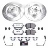 2013-2018 Audi A8 Quattro & S8 Heavy-Duty Drilled & Slotted Brake Rotors with Carbon-Fiber Ceramic Pads - Premium Replacement