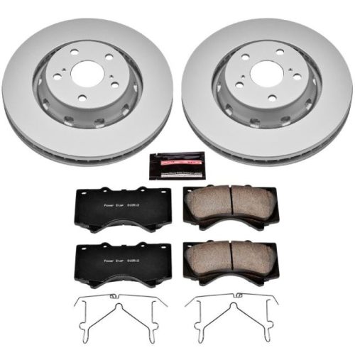 2014-2018 Toyota Tundra & Lexus LX570 Heavy-Duty Brake Rotor and Ceramic Pad Assembly - Premium Replacement