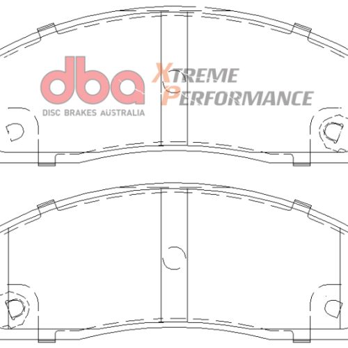 DBA XP Performance Front Brake Pads for Chevrolet Colorado 2004-2005 Heavy-Duty Applications - Premium Replacement