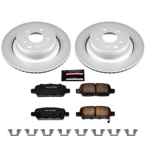 2013-2010 Infiniti G37 Rear Brake Rotor and Ceramic Brake Pad Assembly - Heavy-Duty Fleet Replacement