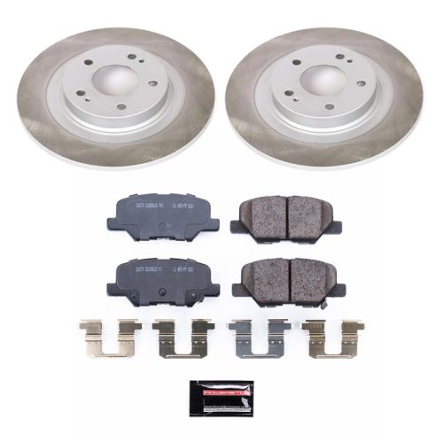 2013-2016 Mitsubishi Outlander, 2013-2015 Mitsubishi Outlander Sport Rear Semi-Coated Rotor Brake Assembly - Premium Replacement