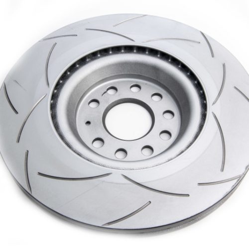 DBA Street Series T2 Slotted Brake Rotor - Front - 2012-14 Volkswagen Golf R - Premium Replacement - Image 3