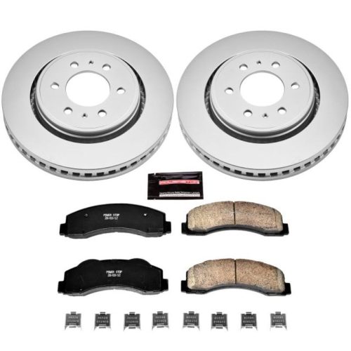 2010-2013 Ford F-150 & Lincoln Navigator Heavy-Duty Front Brake Rotor and Ceramic Brake Pad Assembly - Premium Replacement
