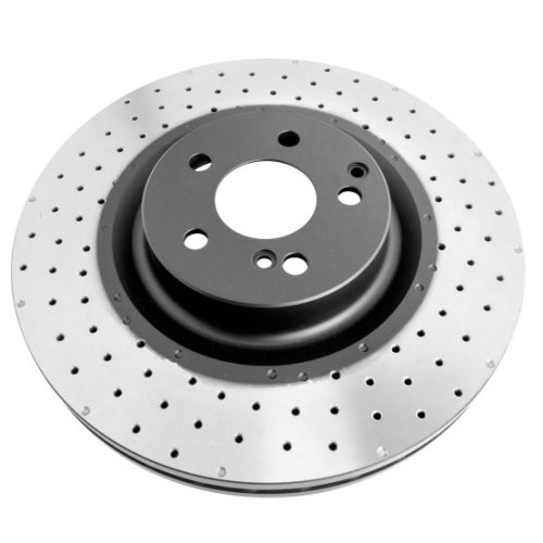 DBA 4000 Series Drilled Rotor for Mercedes-Benz CL550, S550, SLK55 AMG, SLK43 AMG, SLC43 AMG 2010-17 - Premium Replacement - Image 2