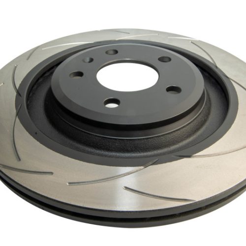 DBA Street Series T2 Slotted Rear Brake Rotor for Audi S4 S5 2008-2011 - Premium Replacement - Image 3