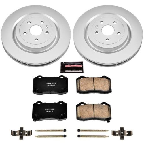 2009-2014 Cadillac CTS & Chevrolet Camaro Heavy-Duty Brake Rotor and Ceramic Brake Pad Assembly - Premium Replacement