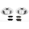 2005-2007 Honda Odyssey Rear Z23 Evolution Sport Brake Kit with Drilled & Slotted Rotors - Premium Heavy-Duty Replacement