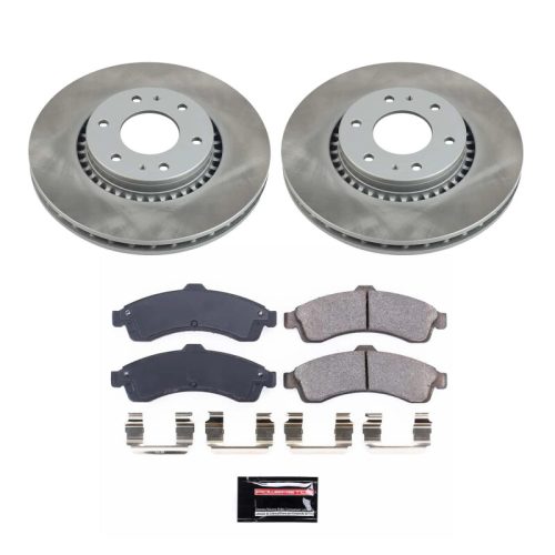 2003-2005 Isuzu Ascender, 2004-2005 Buick Rainier & Chevrolet SSR Front Semi-Coated Rotor Brake Assembly - Premium Replacement