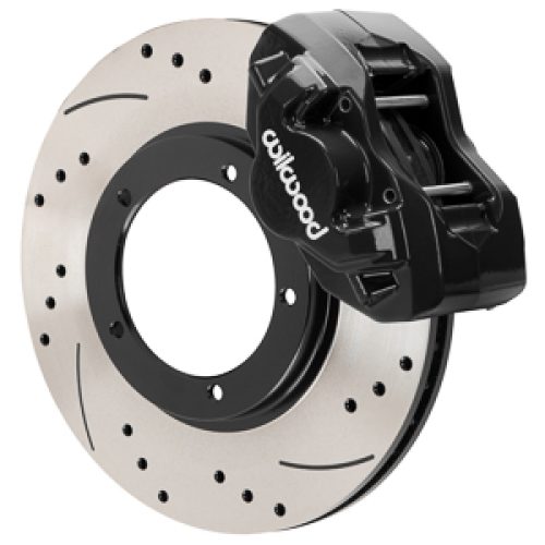 1975-1983 Porsche 911 Front Brake Discs and Calipers Assembly - Heavy-Duty Drilled Rotor Brake Kit with Flex Lines - Premium Replacement