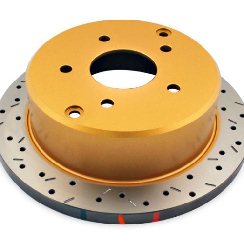 DBA 4000 Series Drilled and Slotted Rear Rotor for 2004 Pontiac GTO - High-Performance Replacement
