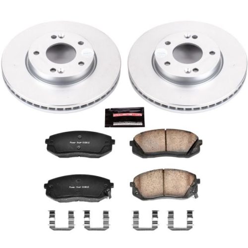 2007-2010 Kia Rondo Front Brake Rotor and Ceramic Pad Assembly - Premium Replacement