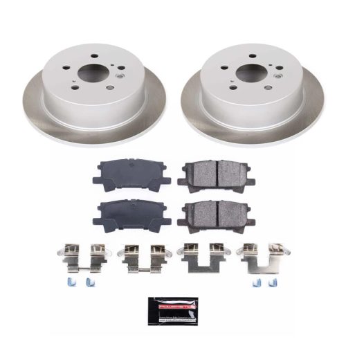 2005-2009 Lexus RX350 & Toyota Highlander Rear Heavy-Duty Semi-Coated Rotor Brake Assembly - Premium Replacement