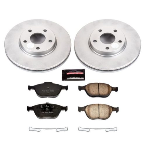 2010-2013 Ford Transit Connect Front PowerStop Z17 Evolution Geomet Coated Brake Kit - Heavy-Duty Fleet Replacement